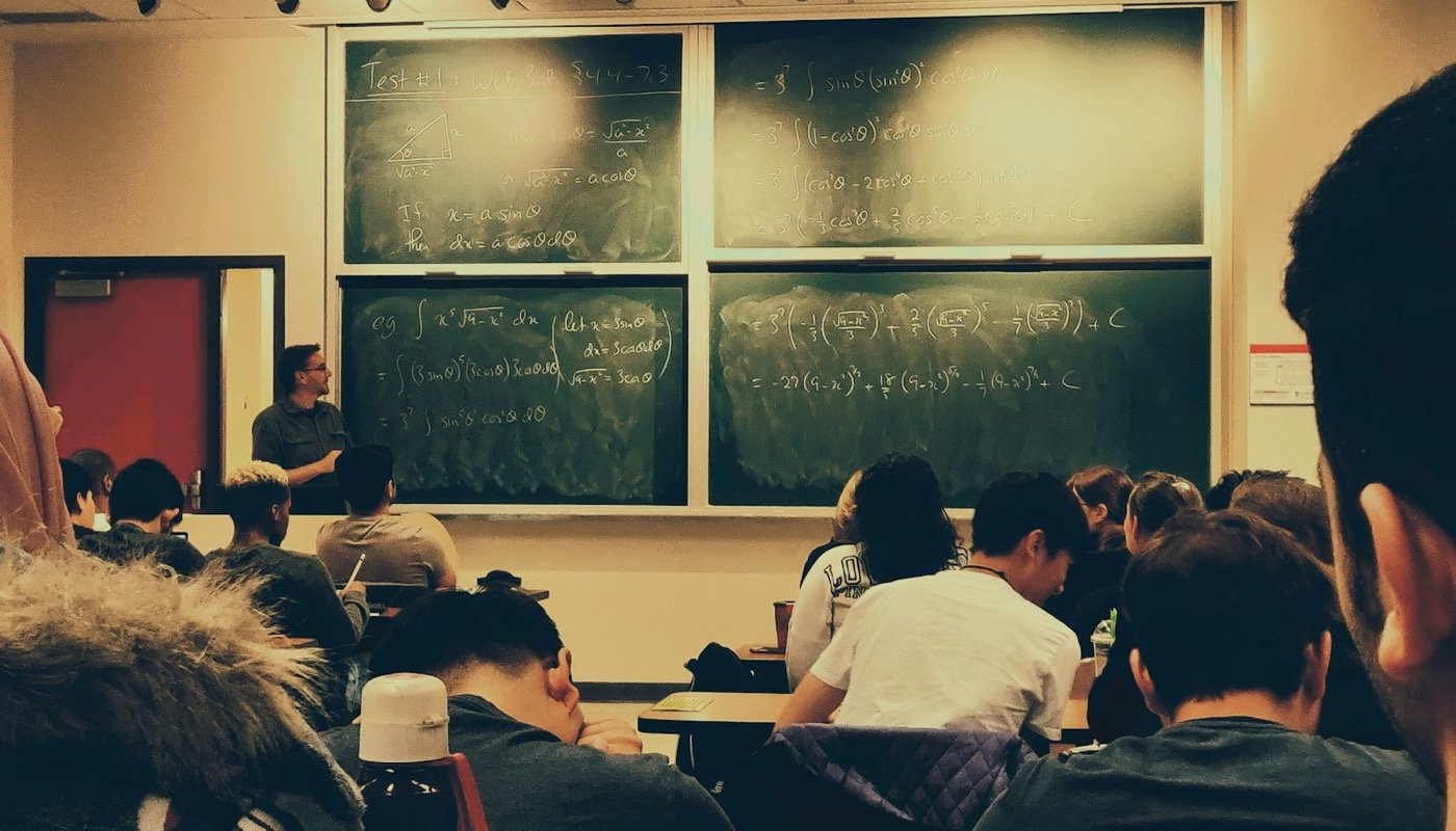 A classroom of students during a lesson